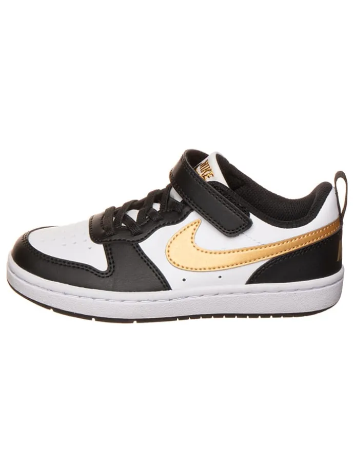 Sneakers "Court Borough Recraft" zwart/wit/goudkleurig
