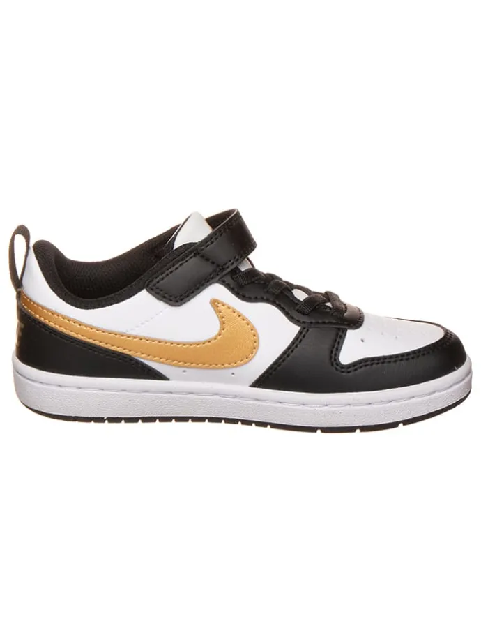 Sneakers "Court Borough Recraft" zwart/wit/goudkleurig