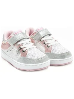 Sneakers "Frangetta" wit/lichtroze