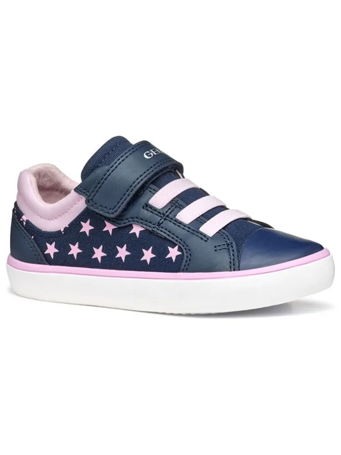 Sneakers "Gisli" donkerblauw/lichtroze
