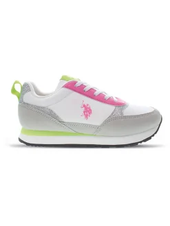 Sneakers grijs/wit/roze