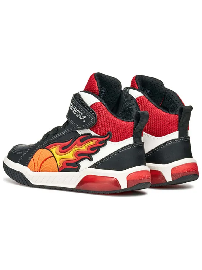 Sneakers "Inek" zwart/rood