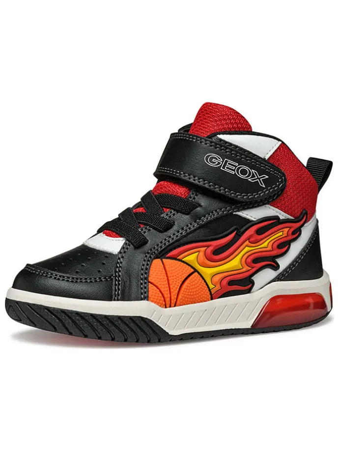 Sneakers "Inek" zwart/rood