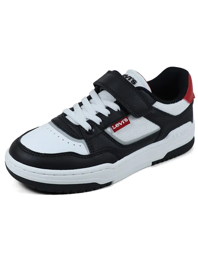 Sneakers wit/zwart/rood