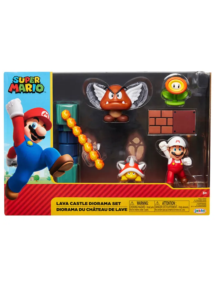 Speelset "Nintendo Lava Castle Diorama" - vanaf 3 jaar