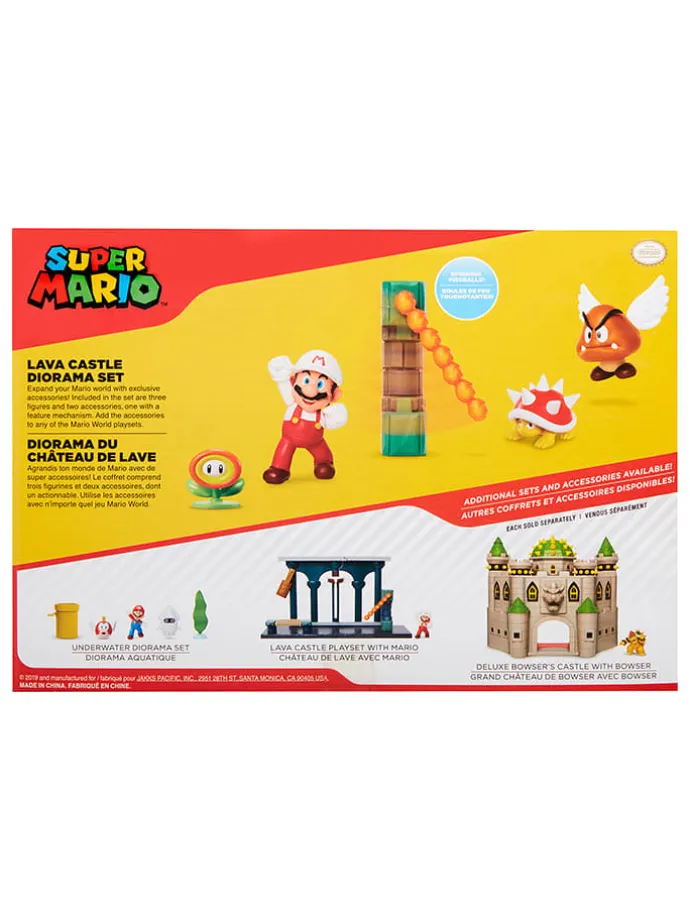 Speelset "Nintendo Lava Castle Diorama" - vanaf 3 jaar