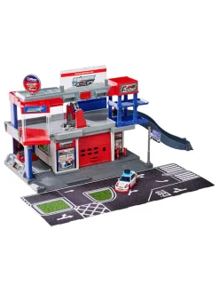 Speelstation "Legends Tuning Garage" blauw/rood - vanaf 5 jaar