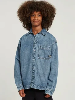 Spijkerblouse blauw