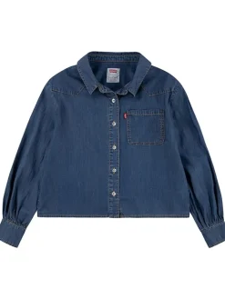 Spijkerblouse donkerblauw