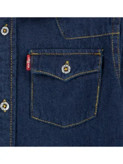 Spijkerblouse donkerblauw