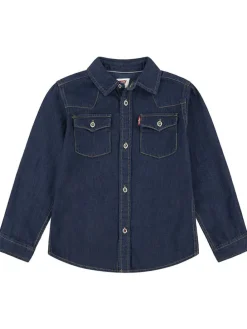 Spijkerblouse donkerblauw