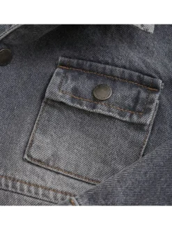 Spijkerblouse grijs