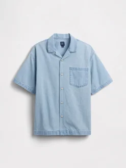 Spijkerblouse lichtblauw