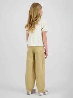 Spijkerbroek - balloon fit - beige