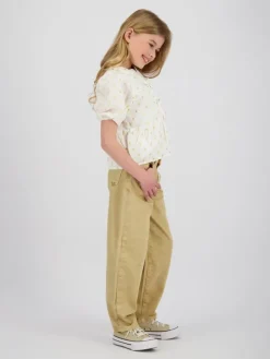 Spijkerbroek - balloon fit - beige