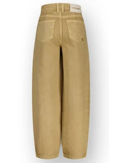 Spijkerbroek - balloon fit - beige