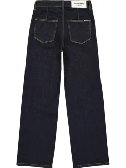 Spijkerbroek "Cato" - wide leg - donkerblauw