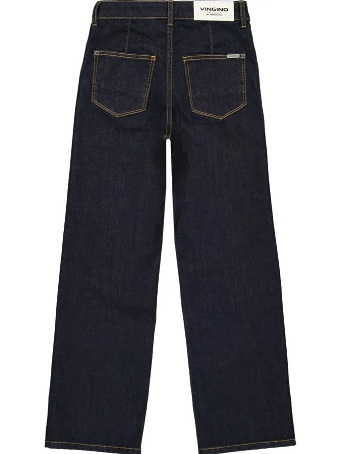 Spijkerbroek "Cato" - wide leg - donkerblauw