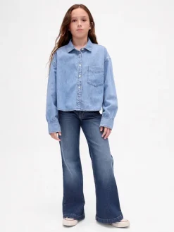 Spijkerbroek - flare fit - blauw