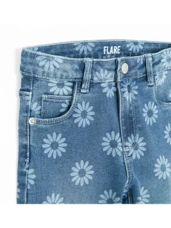 Spijkerbroek - flare fit - blauw