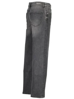 Spijkerbroek - wide leg - antraciet