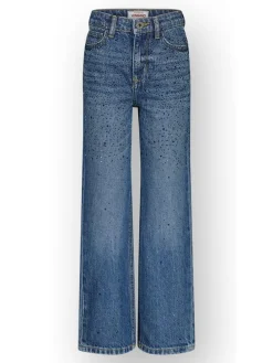 Spijkerbroek - wide leg - blauw