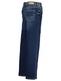 Spijkerbroek - wide leg - donkerblauw