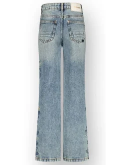 Spijkerbroek - wide leg - lichtblauw
