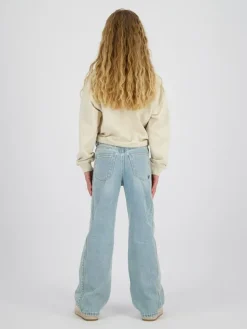 Spijkerbroek - wide leg - lichtblauw