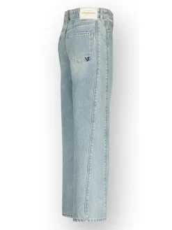 Spijkerbroek - wide leg - lichtblauw