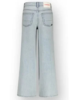 Spijkerbroek - wide leg - lichtblauw