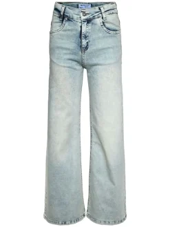 Spijkerbroek - wide leg - lichtblauw
