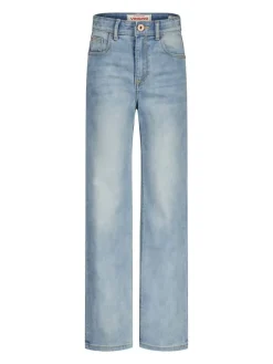 Spijkerbroek - wide leg - lichtblauw