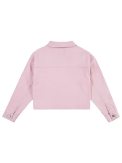 Spijkerjas lichtroze