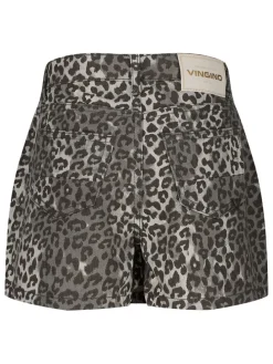 Spijkerskort bruin/grijs