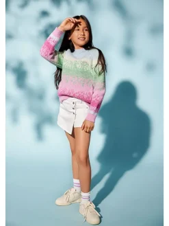 Spijkerskort "Jenny" wit