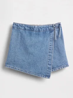 Spijkerskort lichtblauw