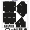 Stickers "Bochten & kruispunten" zwart
