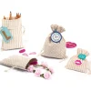 Stoffen zakken naturel - 6 stuks