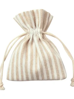 Stoffen zakken naturel - 6 stuks