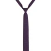 Stropdas donkerblauw/rood