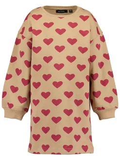 Sweatjurk beige/roze