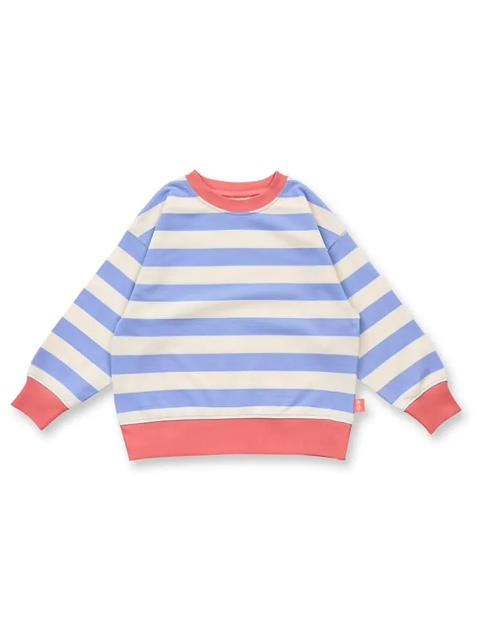Sweatshirt "Dari" beige/lichtblauw