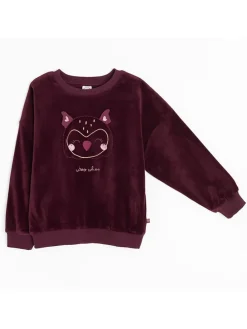 Sweatshirt donkerrood