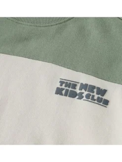 Sweatshirt groen/crème