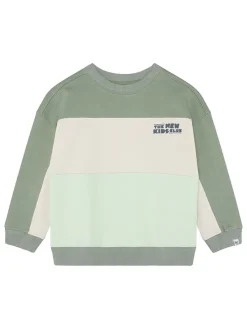 Sweatshirt groen/crème