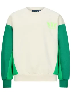 Sweatshirt "Kikki" crème/groen