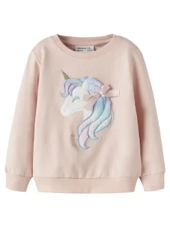 Sweatshirt "Kisa" lichtroze