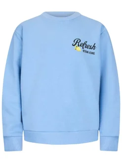 Sweatshirt "Leo" lichtblauw