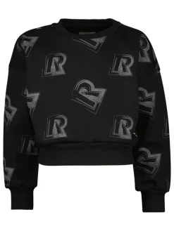 Sweatshirt "Roos" zwart
